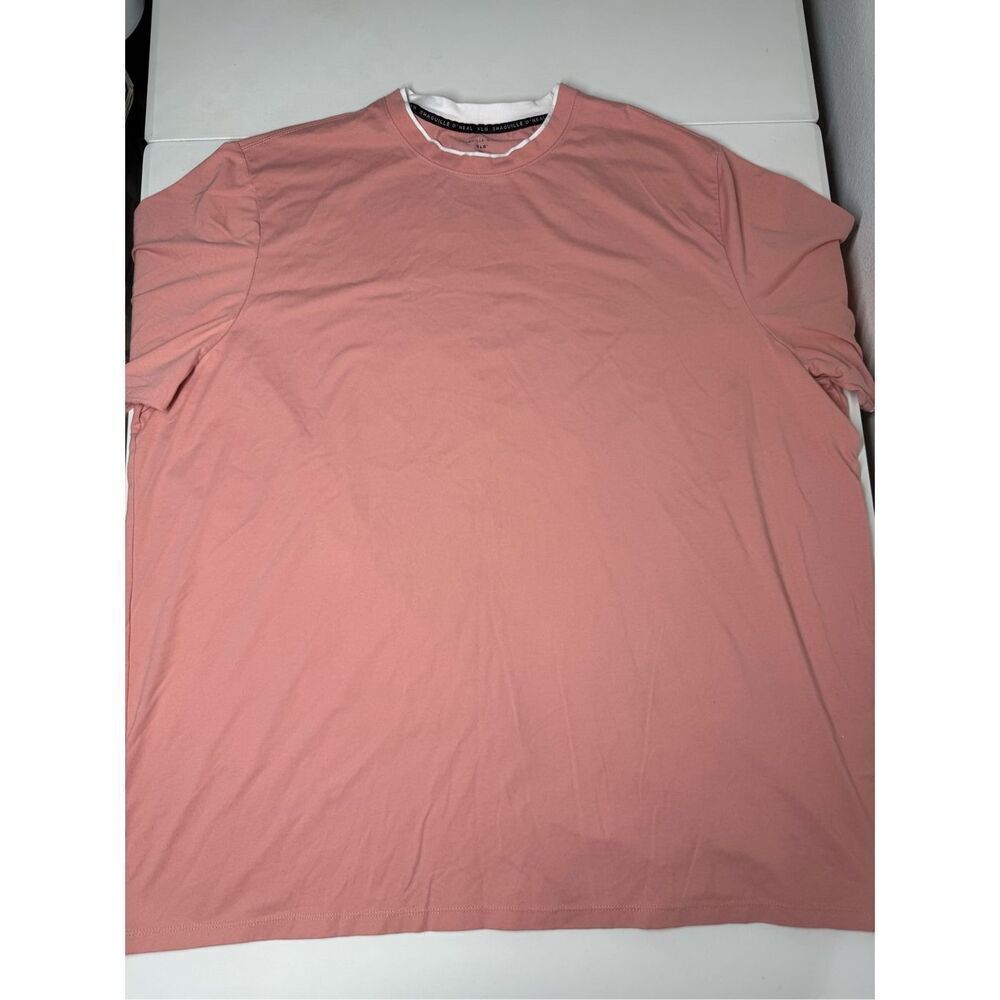 O’NEILL Men’s T-SHIRT Dust Pink White Trim Cotton Blend Size 3XL